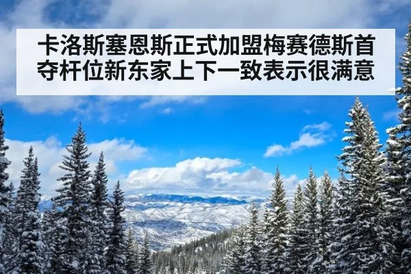 卡洛斯塞恩斯正式加盟梅赛德斯首夺杆位新东家上下一致表示很满意